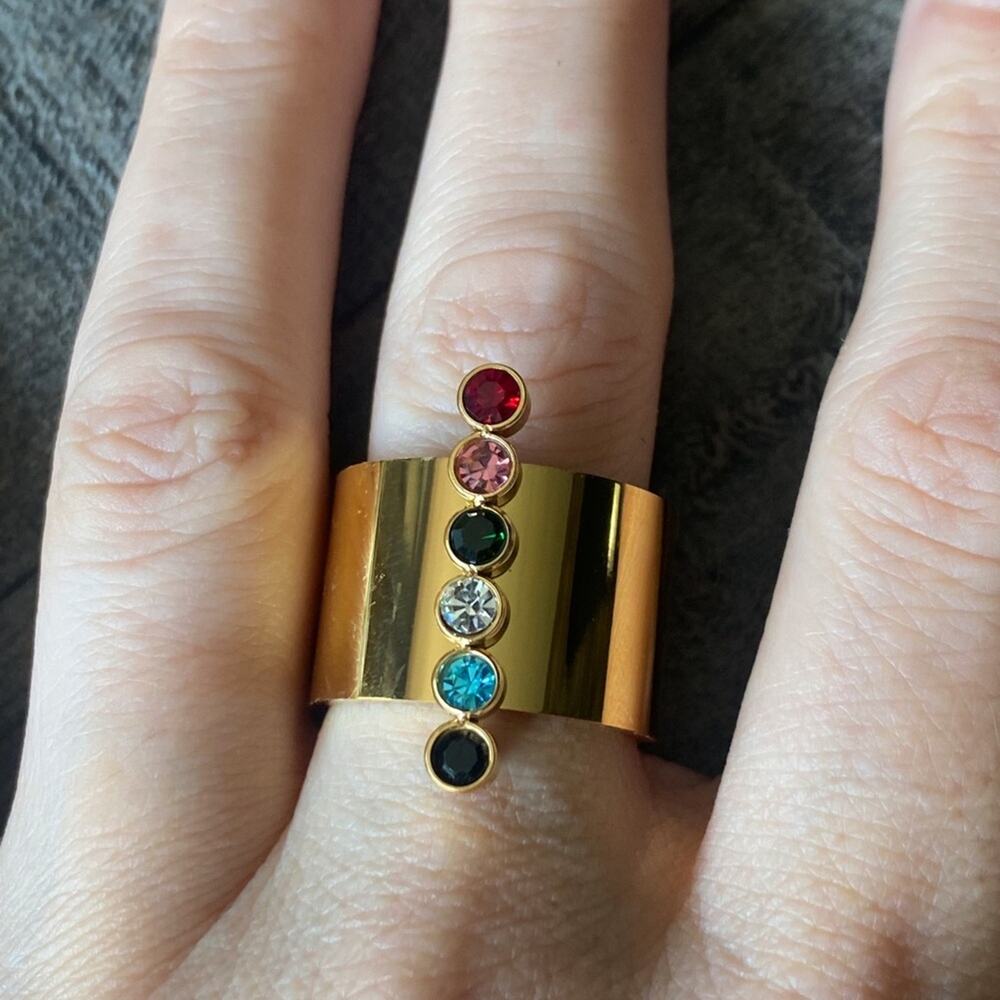 NEW Chakra Gold Statement Ring - Picture 4 of 16